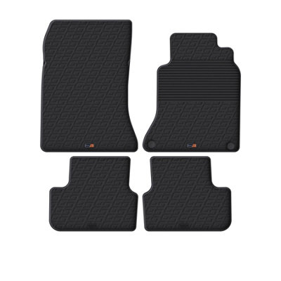 TRAVALL Premium Rubber Car Mats for Mercedes Gla (2014-2019) 4P+Fx