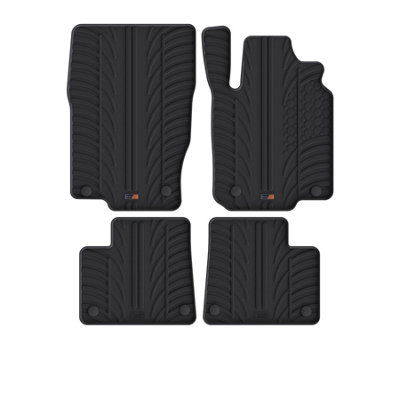 TRAVALL Premium Rubber Car Mats for Mercedes Gle-Class (2015-2019) (4P+Fx) Trm1143R