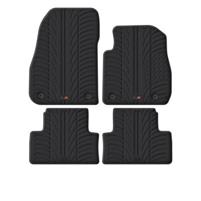 TRAVALL Premium Rubber Car Mats for Opel/Vauxhall Zafira Tourer (2011-2018)(4P+F Trm1033R