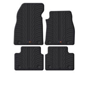 TRAVALL Premium Rubber Car Mats for Vauxhall Insignia (2013-17)4P+Fix Trm1030R