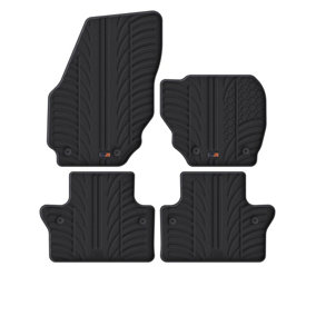 TRAVALL Premium Rubber Car Mats for Volvo V70 Est/Xc70 (07-16) (4Pcs+Fix) Trm1122R