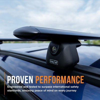 TRAVALL Skoda Octavia (2020+) (Estate) Roof Bars fit (Flush Rail) Black ...