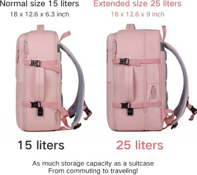 Travel Backpack for Women Waterproof Laptop Backpack with USB Charging Hole Airplane  Travel Essentials Tool Bag