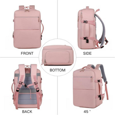 Travel Backpack for Women Waterproof Laptop Backpack with USB Charging Hole Airplane  Travel Essentials Tool Bag