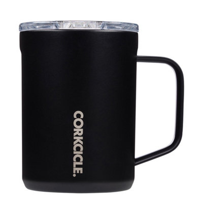 Travel Coffee Mug Stainless Steel Triple Insulation 475ml/16oz Matte Black