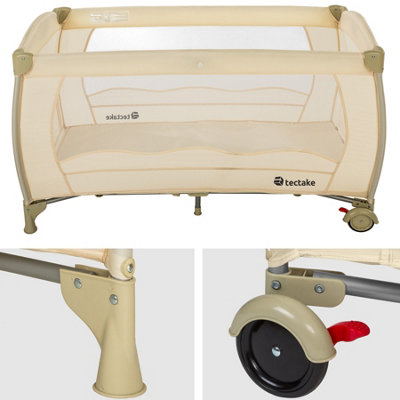 Tectake travel cot 2025