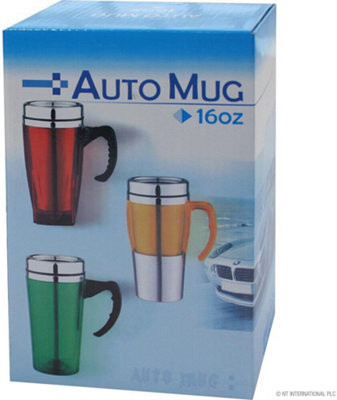 Travel Mug Hot And Cold Warm Tea Coffee Thermal Drinking Cup Portable Flask Red