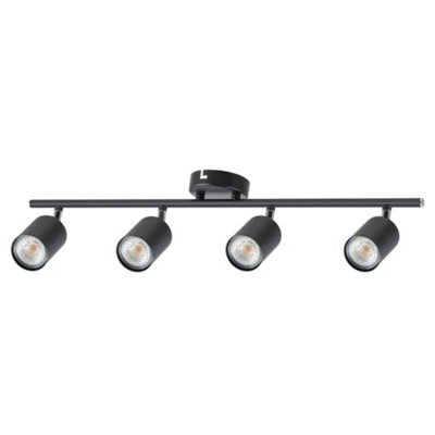 Travis 4 Bar Black Ceiling Spotlight