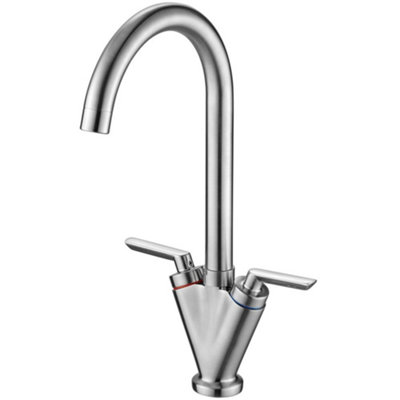 Tre Mercati Kitchen Tap Relay Nickel Modern Deck Mounted Mono Sink Mixer TM90055