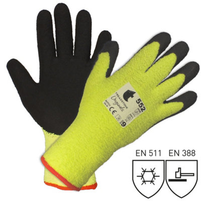 Treadstone Originals ONL-552 Thermal Hi-Vis Safety Gloves - Latex Foam ...