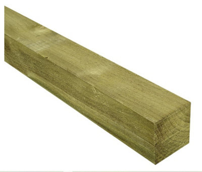 Treated Fence posts 3.0m (75x75mm) pack of 2 (FREE DELIVERY)