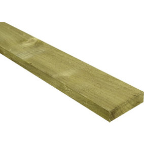 Treated fencing boards 100x20mm (3.6m) sawn (pack of 5)