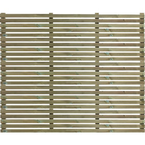 Treated PSE Slatted Panel - Horizontal - 2100mm Wide x 2100mm High