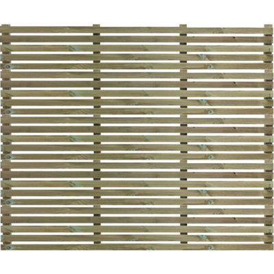 Treated PSE Slatted Panel - Horizontal - 600mm Wide x 900mm High