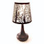 Tree Design Touch Operated Lamp - Mains Powered Bronze Effect Decorative Light with 4 Stage Dimmer Function - H28 x 17cm Diameter