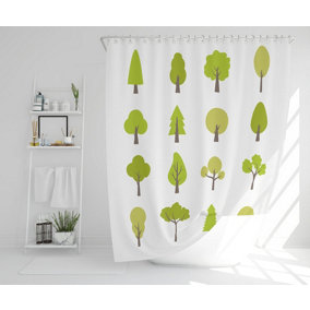 Tree Illustrations (Shower Curtain) / Default Title