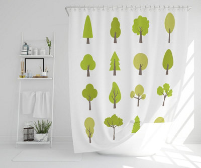 Tree Illustrations (Shower Curtain) / Default Title