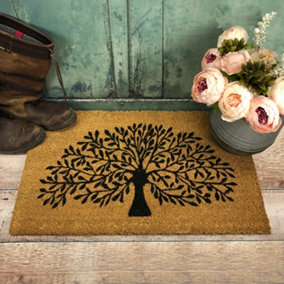 Tree of Life Indoor & Outdoor Coir Doormat