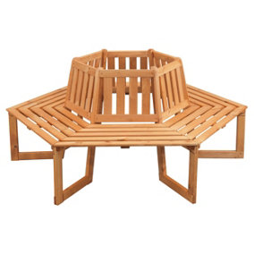 Tree Seat - Solid Wood Garden Tree Bench - Treated Timber