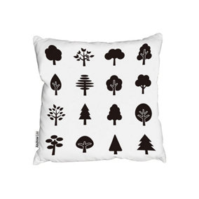 Tree Silhouette Illustrations (Outdoor Cushion) / 45cm x 45cm