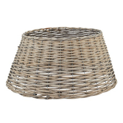 Tree Skirt Wicker L55 x W55 x H26 cm Brown DIY at B&Q
