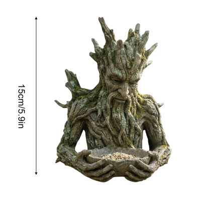 Tree Spirit Resin Bird Feeder Garden Wall Hanging Outdoor Ornament ...