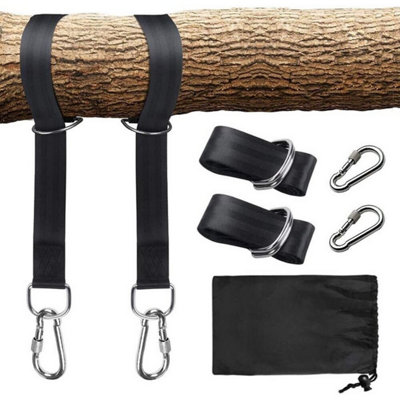 Tree Swing Straps and Clips Set 2x 5ft Polyester Hanging Kit with ...