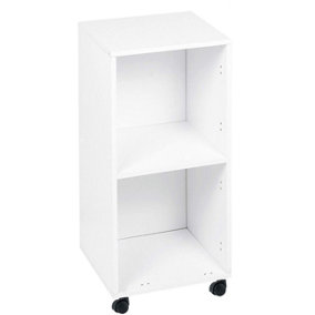 Treehouse Furniture Charterhouse Childrens Double Cube Storage Unit With Wheels - Double Unit (380mm W x 730mm H x 400mm D)