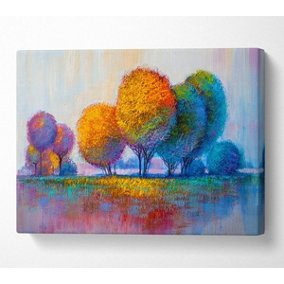 Trees In The Distant Canvas Print Wall Art - Medium 20 x 32 Inches