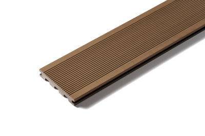 Trekker Endura Hazel Grooved Composite Decking - Square Edge - with Accessories kit 4.8m2