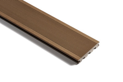 Trekker Endura Hazel Grooved Composite Decking - Square Edge - with Accessories kit 4.8m2