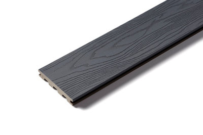 Trekker Endura Storm Woodgrain Composite Decking - Square Edge - with Accessories kit 4.8m2