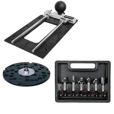 Trend 1/2 Router Accessory Kit Universal Unibase Bit Set 7 Function ...