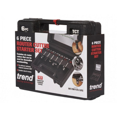 Trend 1/2in Router Cutter Set, 6 Piece Multi Colour (One Size)