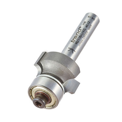 Trend 1/4 TCT 3mm Bearing Self Guided Router Bit Ovolo Profile Round Bullnose