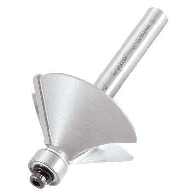 Trend 46/37X1/4TC 1/4" 45 Degree Chamfer TCT 12.7mm Guided Cutter Router Bit