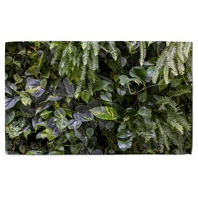 Trend biophilic design. Wall from plants, vertical garden,urban jungle, modern interior decoration (Bath Towel) / Default Title