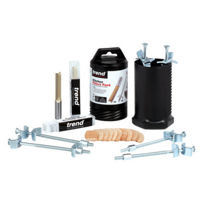 Trend BR/KFP/1 Kitchen Fitters Pack Biscuits Worktop Connecting Bolts ...