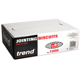 Trend BSC/0/1000 Jointing No 0 Size Compressed Beech Biscuits - x 1000 Pack