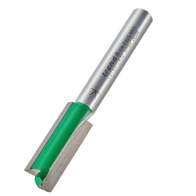 Trend C014X1/4TC 1/4" Two Flute Cutter 9.5mm Diameter 24.5mm Carbide Router Bit