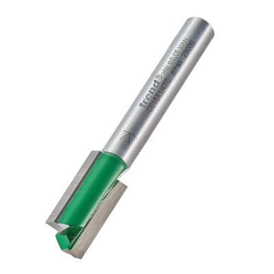 Trend C016X1/4TC 1/4" Two Flute Cutter 10mm Diameter 25mm Carbide Router Bit
