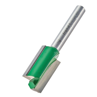 Trend C024AX1/4TC 1/4" Two Flute TCT Cutter 15mm x 25mm Carbide Router Bit