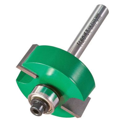 Trend C040X1/4TC 1/4" TCT Bearing Guided Rebate Cutter 35mm 12.7mm Router Bit