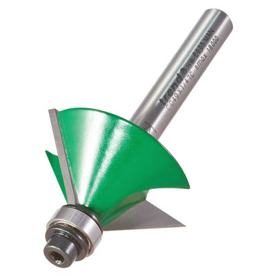 Trend C049X1/4TC 1/4" TCT Bearing Guided Chamfer Cutter 45 Degree 12.7 x 32mm
