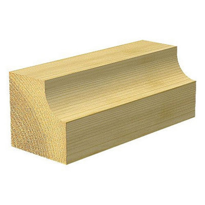 Trend C056AX1/2TC Draining Groove Rounded Cove Cutter 9.5mm Radius 1/2 19mm 32mm - 3