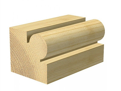 Trend C140X1/4TC C140 x 1/4 TCT Bearing Guided Corner Bead 3.2mm Radius - 4