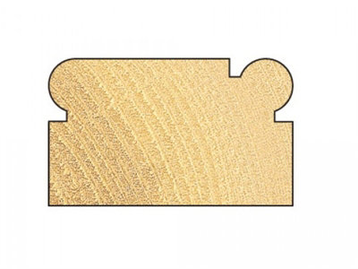 Trend C140X1/4TC C140 x 1/4 TCT Bearing Guided Corner Bead 3.2mm Radius - 5
