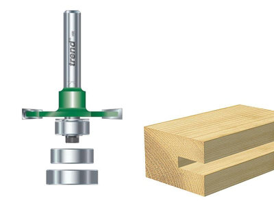 Trend C152X1/2TC C152 x 1/2 TCT Bearing Guided Biscuit Jointer 4.0 x 37