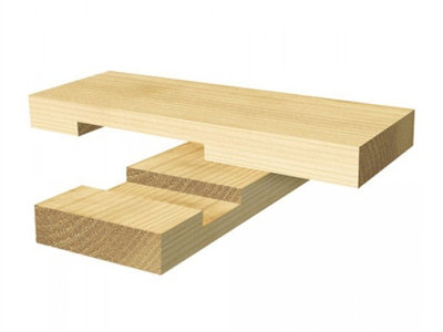Trend C153X1/2TC C153 x 1/2 TCT Two Flute Kitchen Worktop Cutter 12.7 x 50.0mm - 7