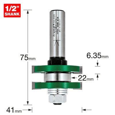 Trend C158X1/2TC 41mm Tongue and Groover Router Table 1/2
